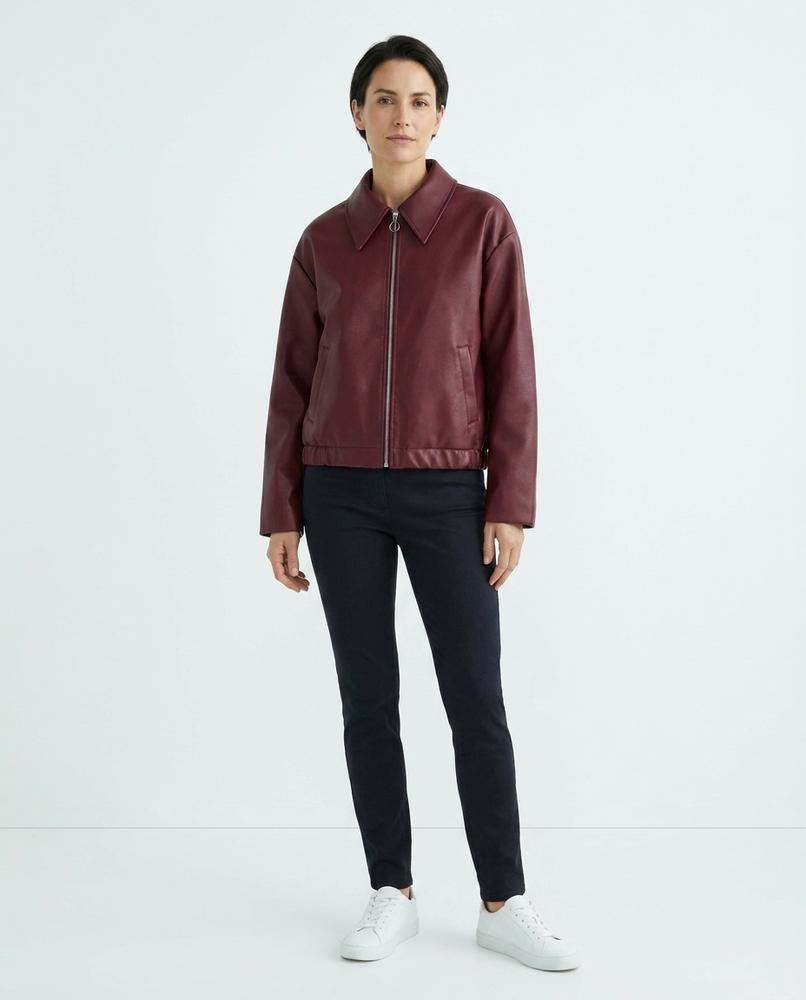 Nord Wear - Ladar | Faux Leather Zip-Up Jacket Women