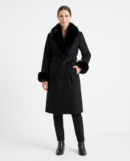Nord Wear - Tamar | Belted Faux Fur Coat Women