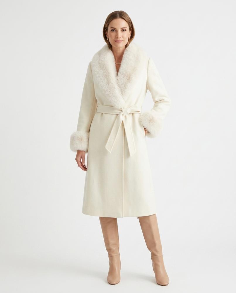 Nord Wear - Tamar | Belted Faux Fur Coat Women