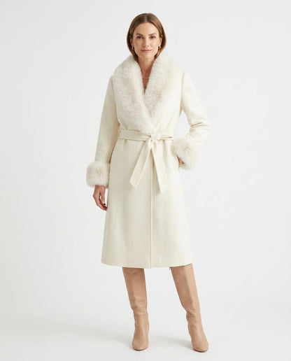 Nord Wear - Tamar | Belted Faux Fur Coat Women