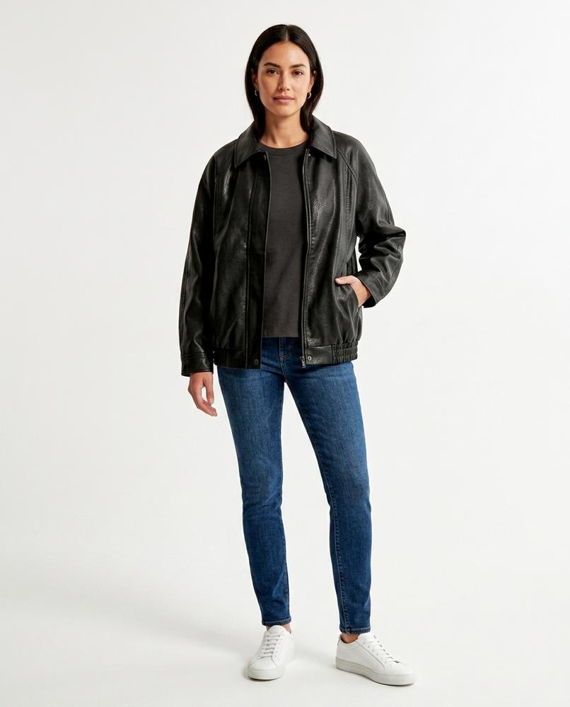 Nord Wear - Kaser | Zip-Up Relaxed-Fit Leather Jacket Women