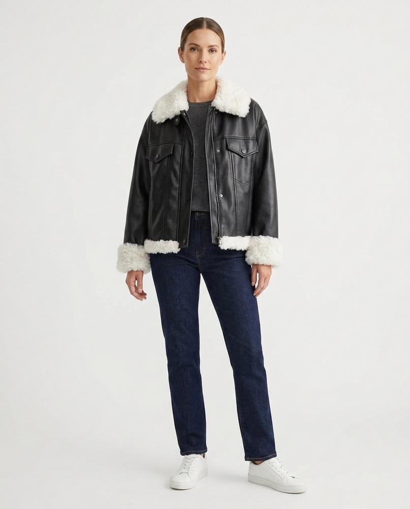 Nord Wear - Lomon | Shearling-Trimmed Relaxed-Fit Jacket Women
