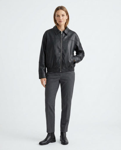Nord Wear - Sesil | Bomber-Style Faux-Leather Jacket Women
