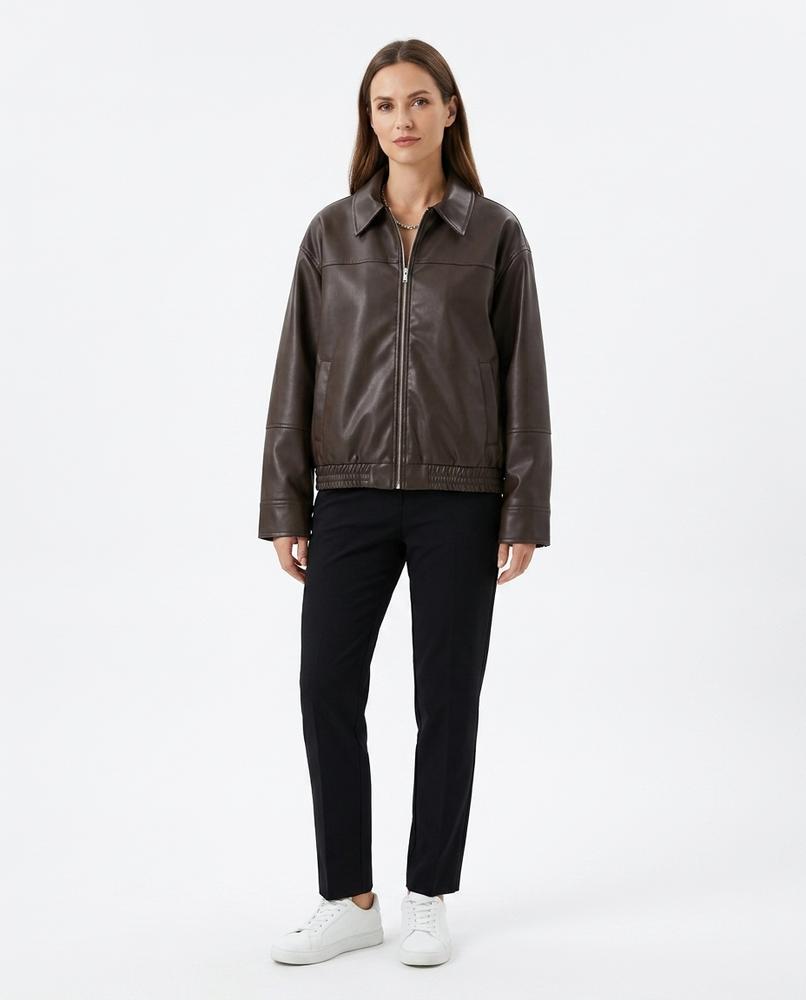 Nord Wear - Sesil | Bomber-Style Faux-Leather Jacket Women