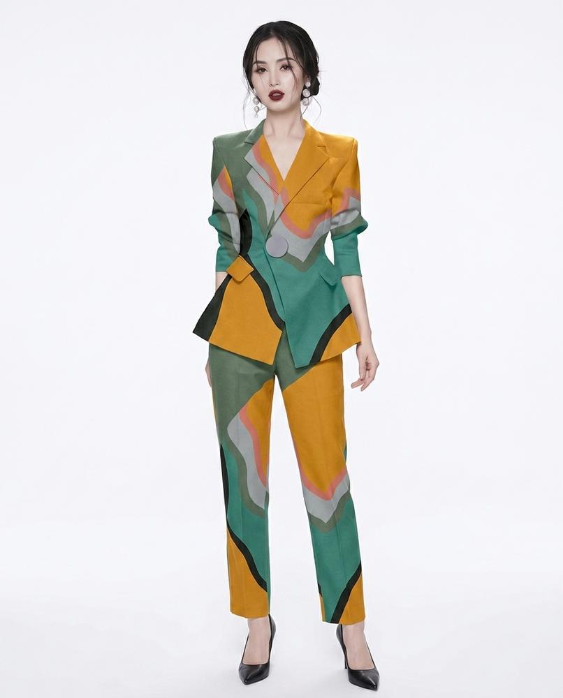 Nord Wear - Timel | Patterned Asymmetrical Suit Women
