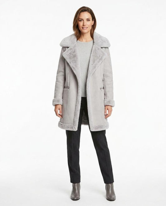 Nord Wear - Lysil | Shearling-Lined Suede-Effect Coat Women