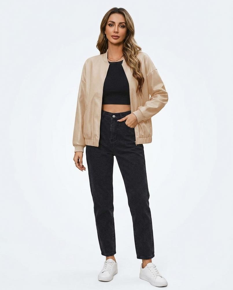Nord Wear - Ronav | Zip-Up Faux Leather Jacket Women