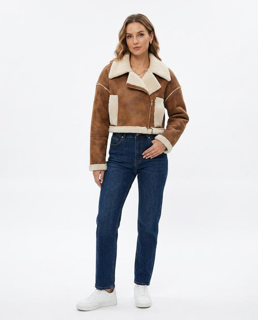 Nord Wear - Almon | Shearling-Lined Cropped Jacket Women