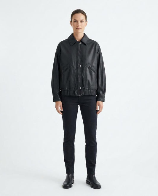 Nord Wear - Raral | Faux Leather Bomber Style Jacket Women