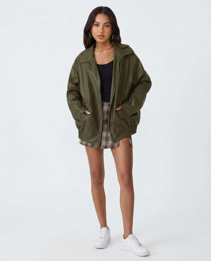 Nord Wear - Rasol | Faux Leather Oversized Jacket Women