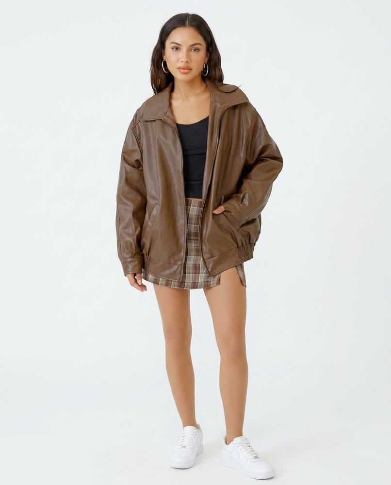 Nord Wear - Rasol | Faux Leather Oversized Jacket Women