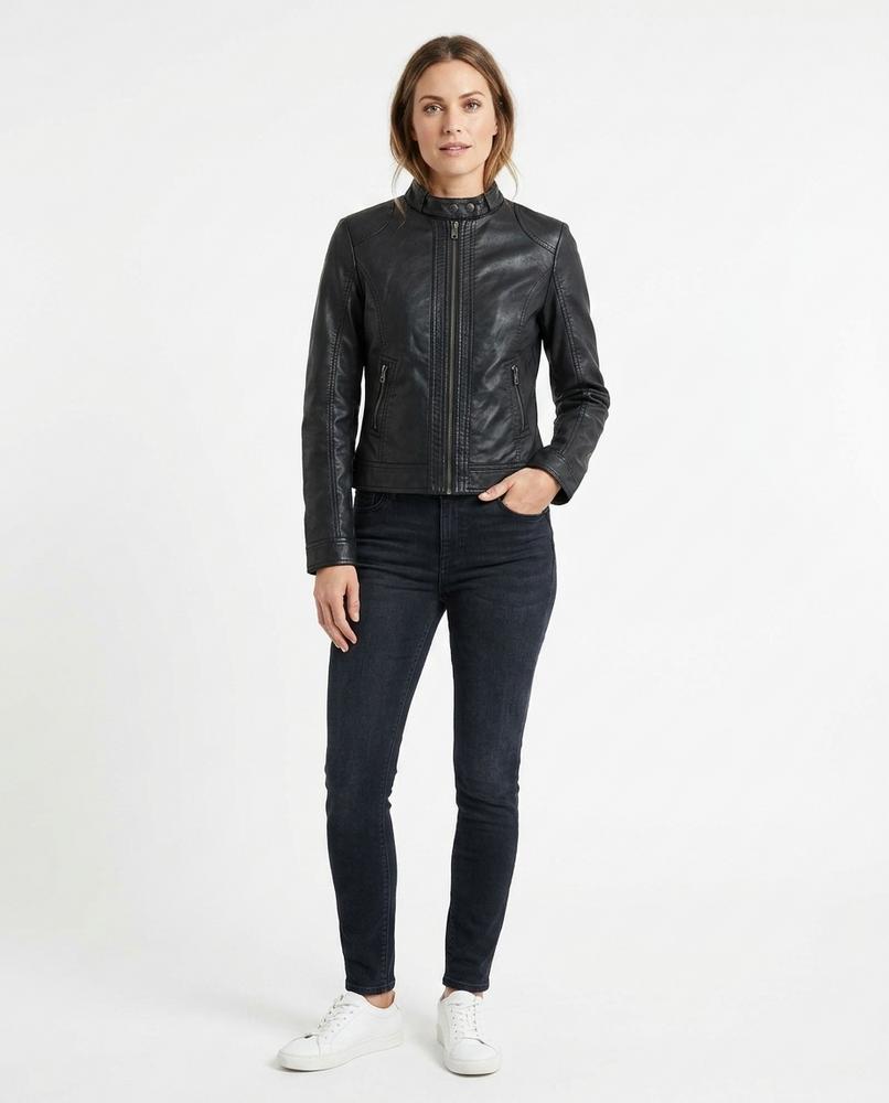 Nord Wear - Vesen | Tailored Stand-Collar Leather Jacket Women