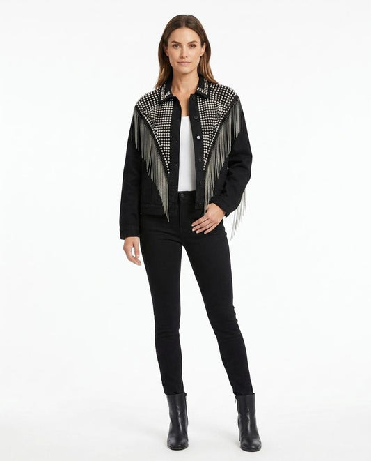 Nord Wear - Tilev | Studded Fringed Jacket Women
