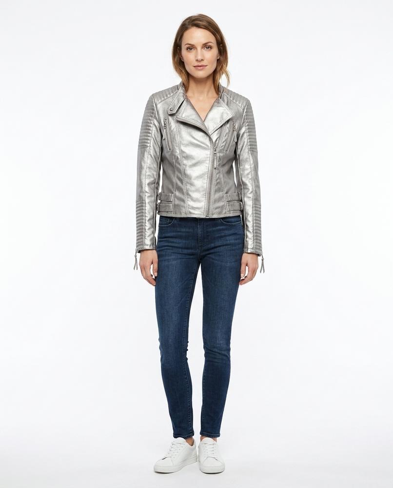 Nord Wear - Nikar | Quilted Asymmetrical Leather Jacket Women