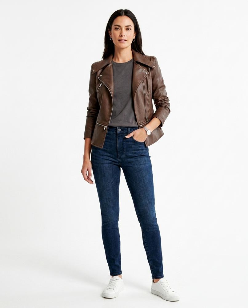 Nord Wear - Elram | Asymmetrical Fitted Leather Jacket Women