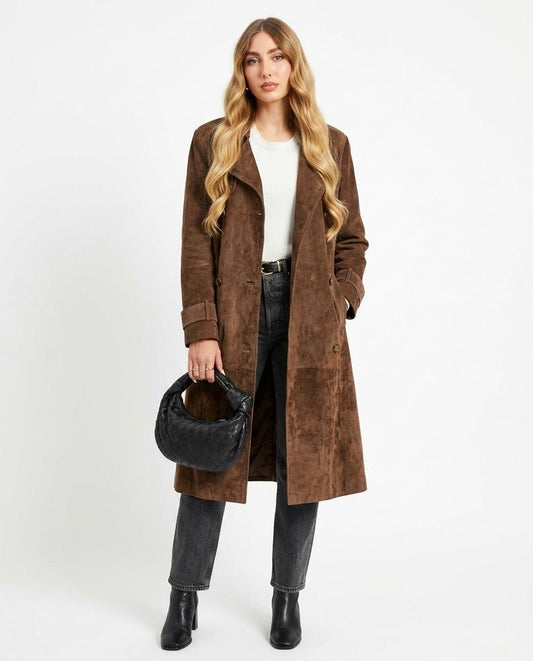 Nord Wear - Vitor | Suede Longline Coat Women