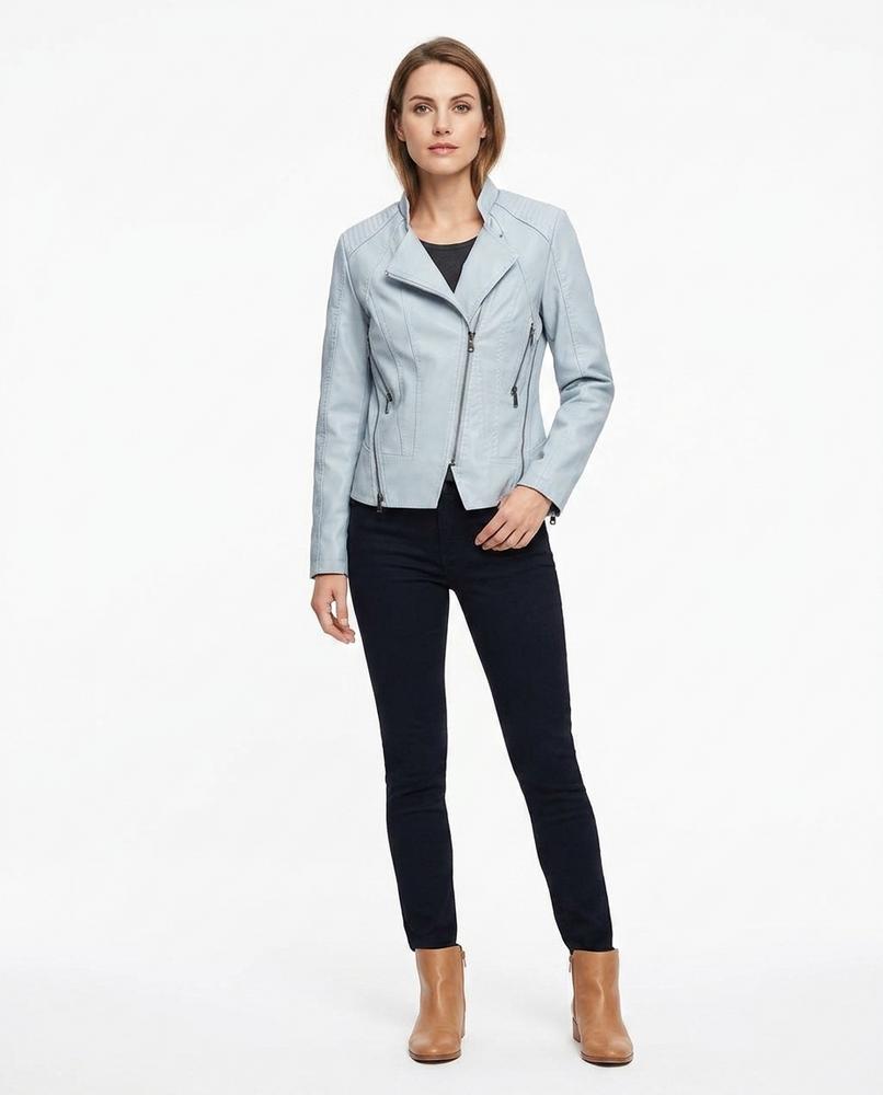 Nord Wear - Zaram | Quilted Asymmetrical Leather Jacket Women