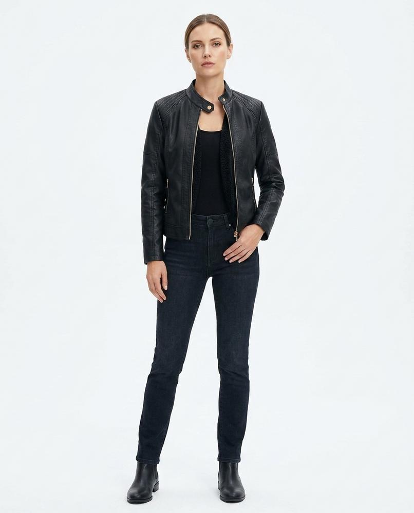 Nord Wear - Novar | Faux Leather Zipped Jacket Women