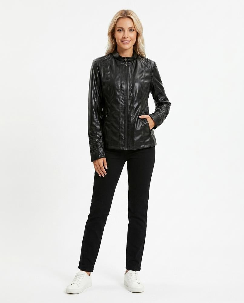 Nord Wear - Sesin | Quilted Fitted Leather Jacket Women