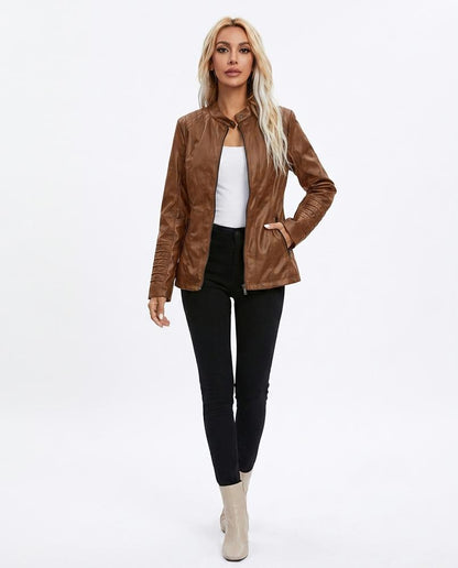 Nord Wear - Sesin | Quilted Fitted Leather Jacket Women
