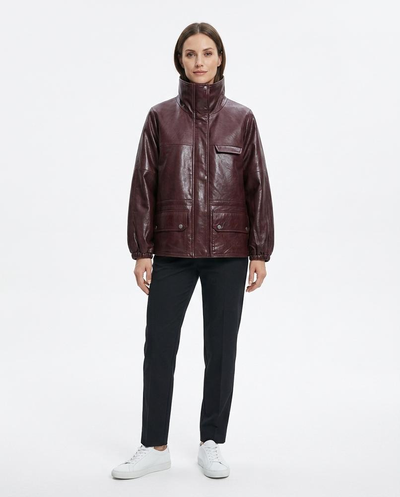 Nord Wear - Mimir | High-Neck Faux-Leather Jacket Women