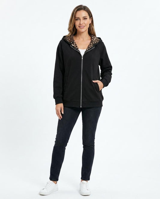 Nord Wear - Losol | Zip-Up Leopard-Lined Hoodie Women