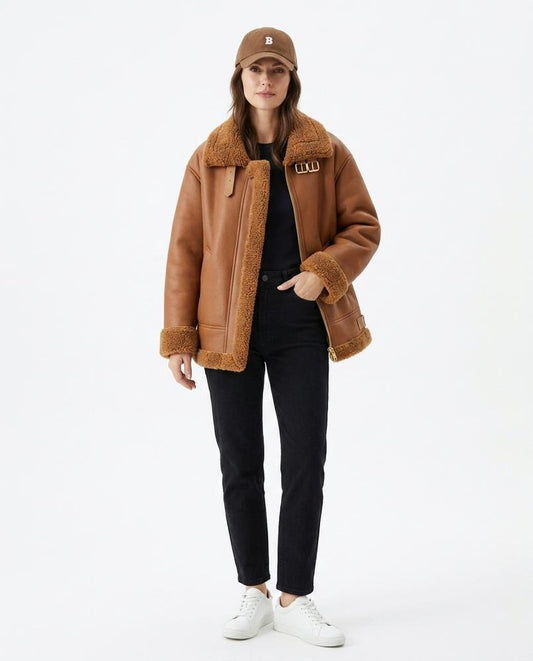 Nord Wear - Lasin | Shearling-Lined Oversized Jacket Women