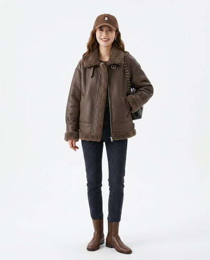 Nord Wear - Lasin | Shearling-Lined Oversized Jacket Women