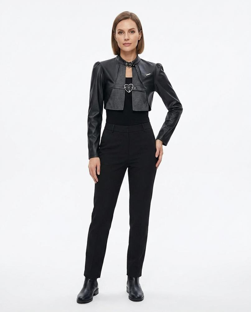 Nord Wear - Ninal | Cropped Faux-Leather Jacket Women