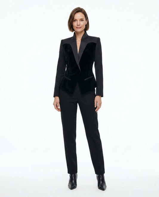Nord Wear - Arvin | Velvet-Panel Tailored Blazer Women